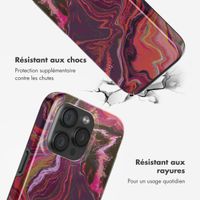 Selencia Coque arrière Vivid Tough avec MagSafe iPhone 15 Pro - Marble Purple