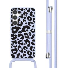 imoshion Coque design en silicone avec cordon Samsung Galaxy S24 - Animal Lila