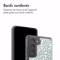 imoshion Coque Design Samsung Galaxy S21 FE - Bloom Love Sage Green