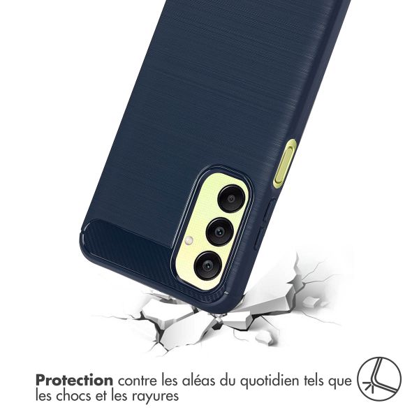 imoshion Coque Brushed Samsung Galaxy A25 (5G) - Bleu foncé