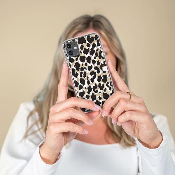 imoshion Coque Design Apple iPhone Xr - Golden Leopard