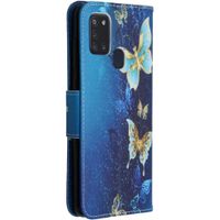 Coque silicone design Samsung Galaxy A21s - Blue Butterfly