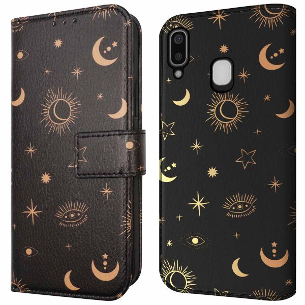 imoshion Étui de téléphone portefeuille Design Samsung Galaxy A20e - Sky Black