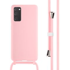 imoshion ﻿Coque en silicone avec cordon Samsung Galaxy S20 FE - Rose