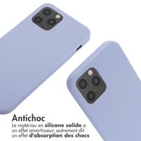 imoshion ﻿Coque en silicone avec cordon iPhone 12 (Pro) - Violet