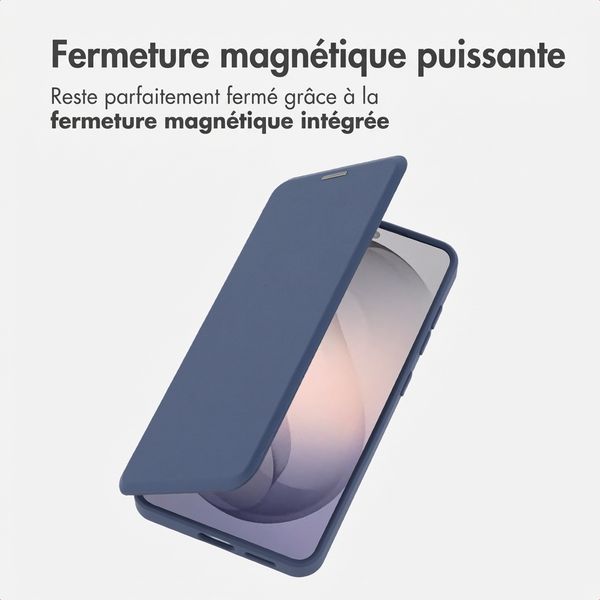 imoshion Bookcase transparente avec MagSafe Samsung Galaxy S26 - Bleu