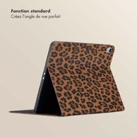Selencia Coque tablette Sabi avec imprimé léopard Apple iPad Air 11 pouces (2025) M3 / (2024) M2 / Air 5 (2022) / Air 4 (2020) - Mocha Brown