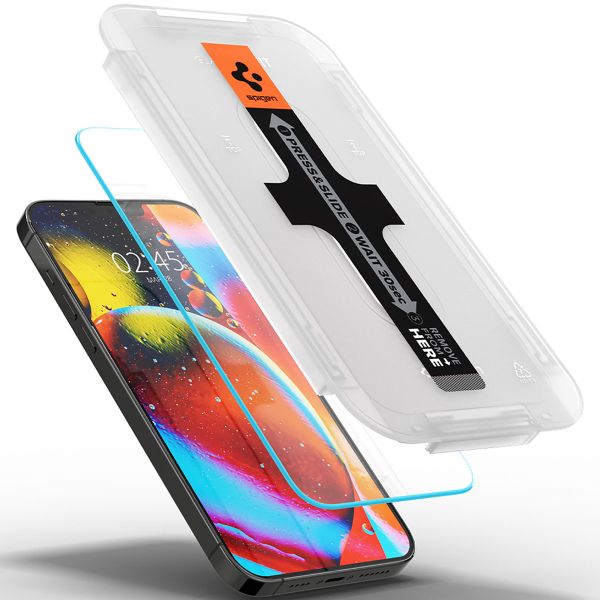 Spigen Protection d'écran en verre trempé GLAStR Fit + Applicator 2-pack Apple iPhone 13 Pro Max
