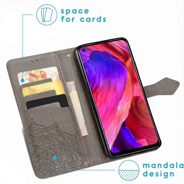 imoshion Etui de télephone Mandala Oppo A74 (5G) / A54 (5G) - Gris
