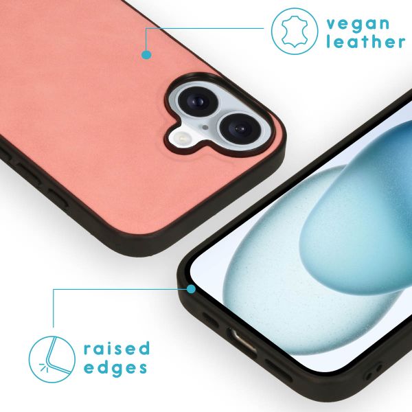 imoshion Etui de télephone luxe 2-en-1 amovible Apple iPhone 16 - Rose