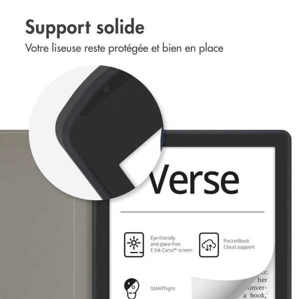 imoshion Design Slim Hard Case Sleepcover Pocketbook Verse Lite - Leopard