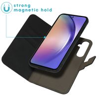 imoshion Etui de télephone luxe 2-en-1 amovible Samsung Galaxy A55 - Noir
