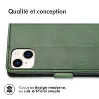 imoshion Étui de télephone portefeuille Apple iPhone 15 - Vert