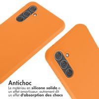 imoshion ﻿Coque en silicone avec cordon Samsung Galaxy A54 (5G) - Orange