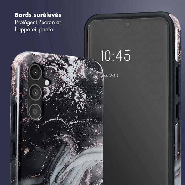 Selencia Coque arrière Vivid Tough Samsung Galaxy A34 (5G) - Chic Marble Black