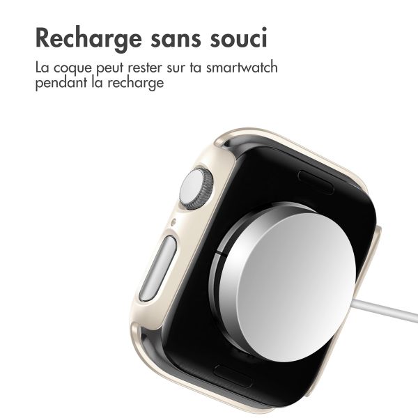 imoshion Coque rigide à couverture complète pour Apple Watch Series 4 / 5 / 6 / SE - 40 mm - Starlight