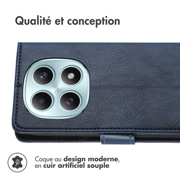 imoshion Étui de télephone portefeuille Xiaomi Redmi Note 15 (5G) - Bleu foncé