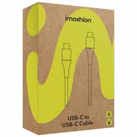 imoshion Braided USB-C vers câble USB-C - 0,25 mètre  - Noir