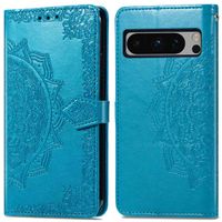 imoshion Etui de téléphone portefeuille Mandala Google Pixel 8 Pro - Turquoise