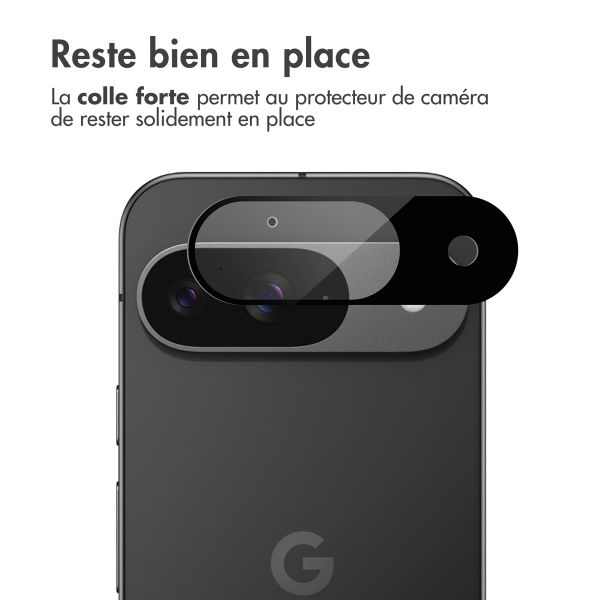imoshion Protection Caméra en verre trempé 2 Pack Google Pixel 9 - Noir