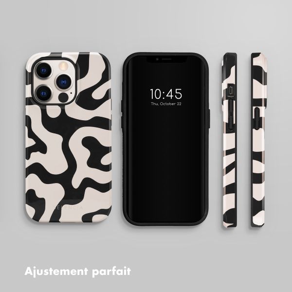 Selencia Coque arrière Vivid Apple iPhone 14 Pro - Art Wave Black