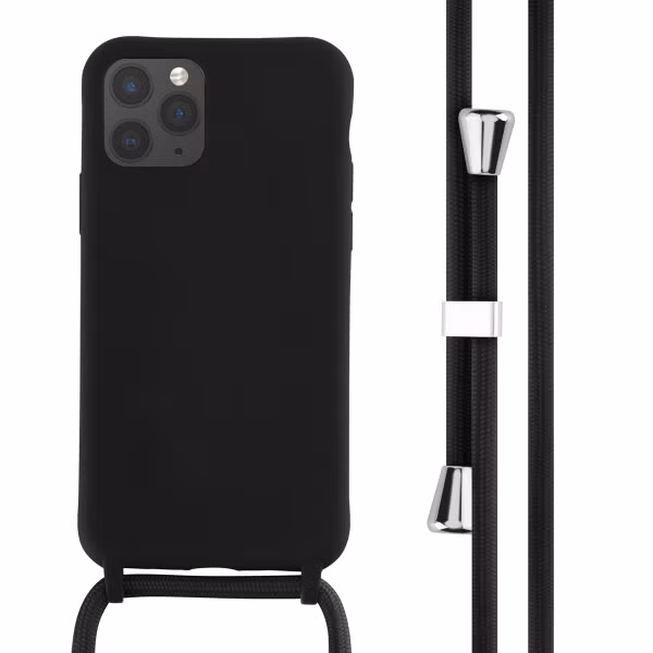 imoshion Coque en silicone avec cordon Apple iPhone 11 Pro - Noir