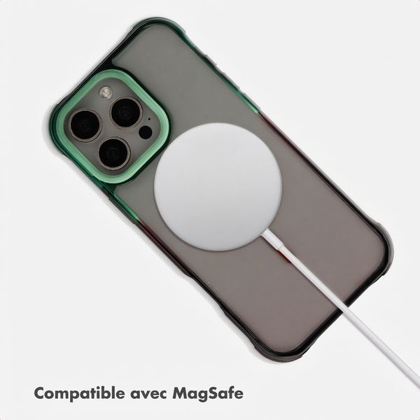 Selencia Coque arrière MagSafe Gradient Apple iPhone 16 Pro Max - Vert / Brun