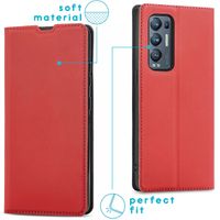 imoshion Étui de téléphone Slim Folio Oppo Find X3 Neo - Rouge