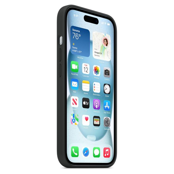 Apple Coque en silicone MagSafe Apple iPhone 14 - Bleu foncé