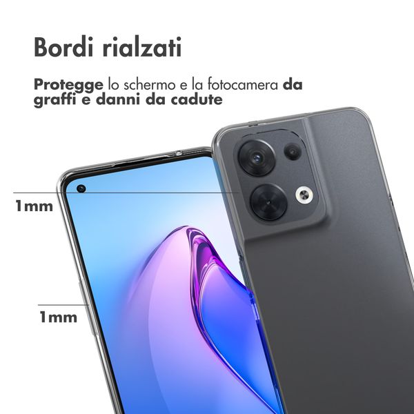 Accezz Coque Clear Oppo Reno 8 5G - Transparent