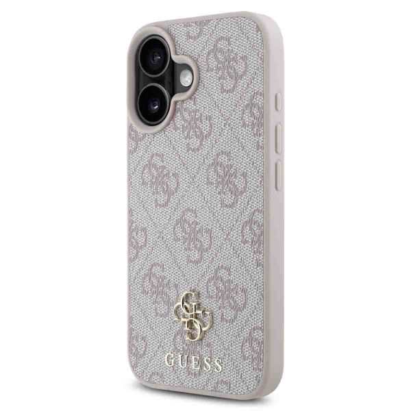 Guess Coque 4G Metal Logo MagSafe Apple iPhone 16 - Rose