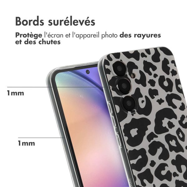 imoshion Coque Design Samsung Galaxy A54 (5G) - Leopard Transparent