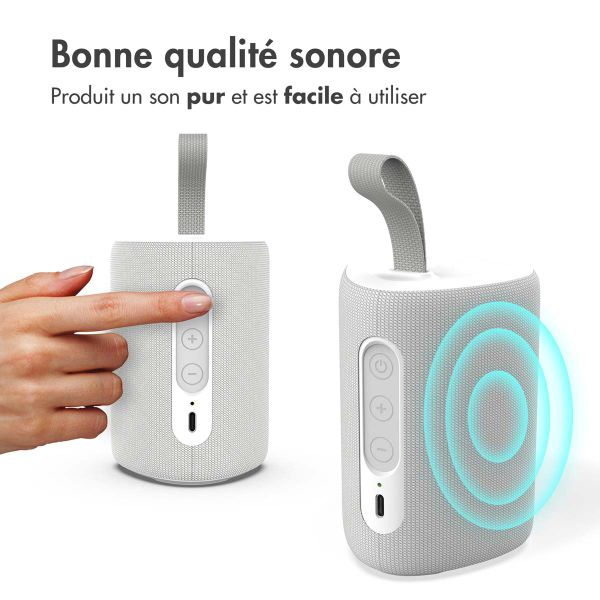 imoshion Mini enceinte Bluetooth sans fil - Blanc