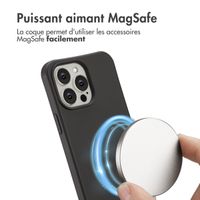 imoshion Coque arrière Color avec cordon amovible et MagSafe Apple iPhone 14 Pro Max - Black Coffee