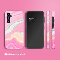 Selencia Coque arrière Vivid Tough Samsung Galaxy A16 - Pastel Lipstick Marble