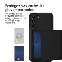 imoshion Coque arrière avec porte-cartes Samsung Galaxy S22 - Noir