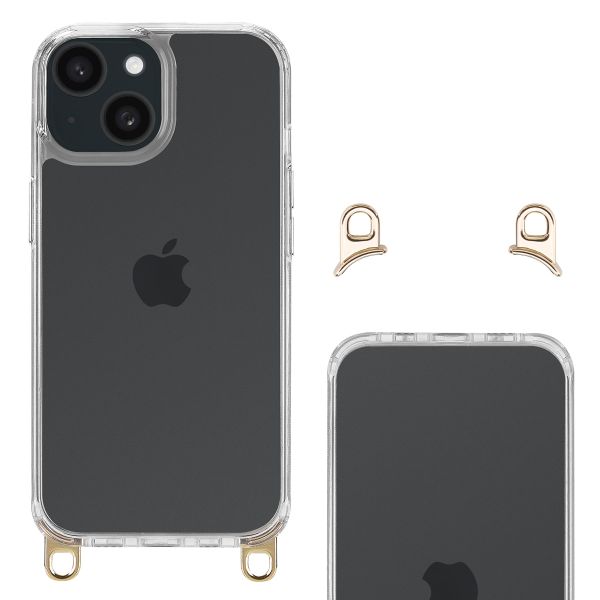 Selencia Coque arrière avec crochets amovibles Apple iPhone 15 - Transparent