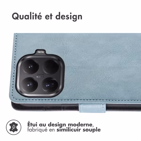 imoshion Étui de télephone portefeuille de luxe Xiaomi 17T - Bleu clair