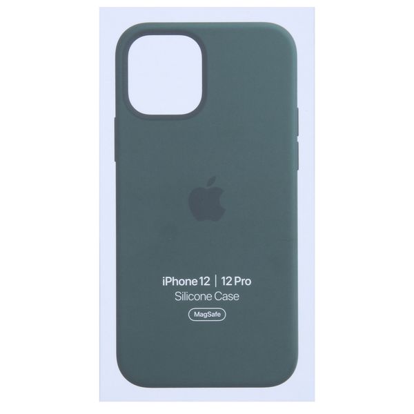 Apple Coque en silicone MagSafe Apple iPhone 12 (Pro) - Cypress Green