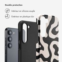 Selencia Coque arrière Vivid Samsung Galaxy S23 - Art Wave Black