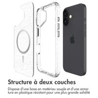 imoshion Coque Pailletée avec MagSafe iPhone 16 - Argent