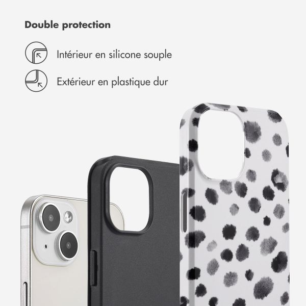 Selencia Coque arrière Vivid Tough iPhone 14  - Trendy Leopard