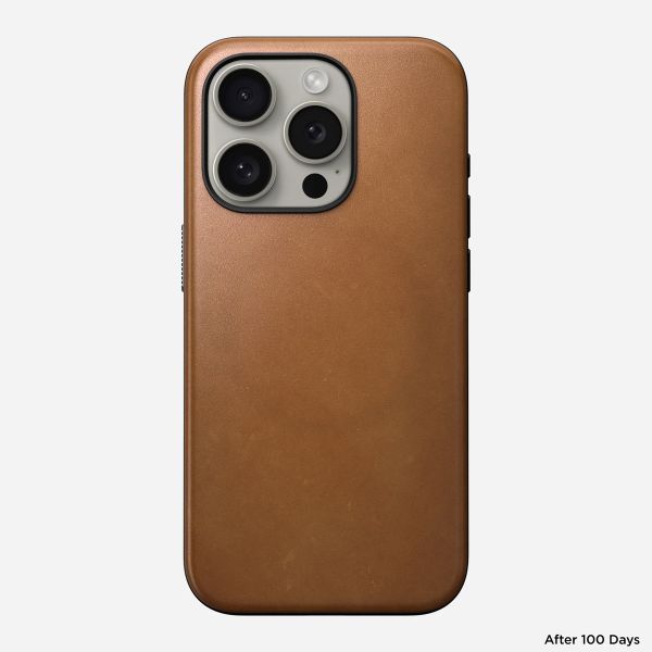 Nomad Coque Modern Leather avec MagSafe Apple iPhone 15 Pro - English Tan