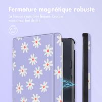 imoshion Design Slim Hard Sleepcover avec support Kobo Libra Colour - Flowers Distance