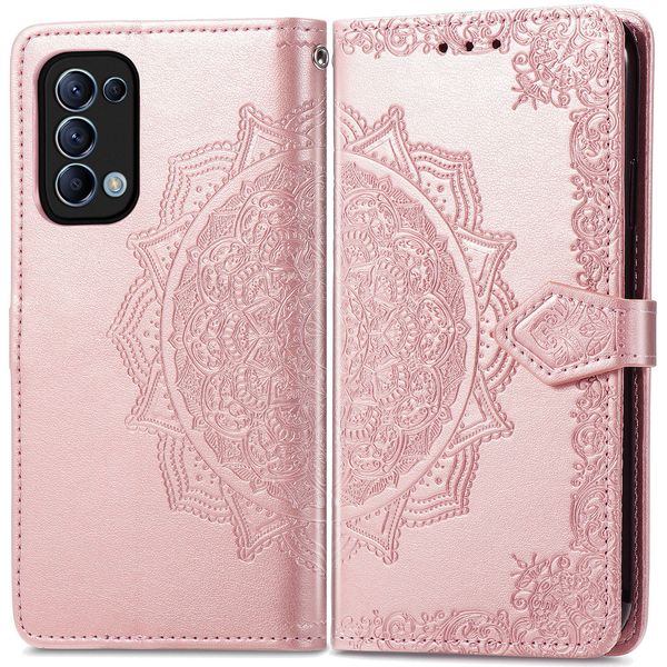 imoshion Etui de téléphone Mandala Oppo Find X3 Lite - Rose champagne