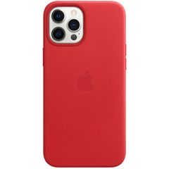 Apple Coque Leather MagSafe Apple iPhone 12 Pro Max - Red