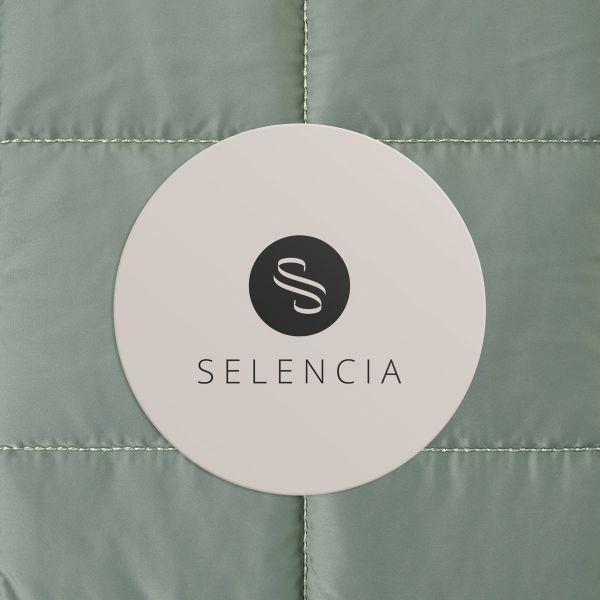 Selencia Pochette ordinateur Puffy 13-14 pouces - Sage Green