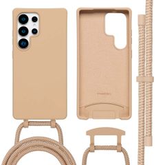 imoshion Coque arrière Color avec cordon amovible et MagSafe Samsung Galaxy S25 Ultra - Beige