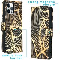 imoshion Coque silicone design iPhone 12 (Pro) - Golden Leaves