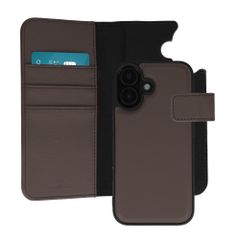 imoshion Étui portefeuille luxe 2-en-1 amovible Apple iPhone 17 - Marron